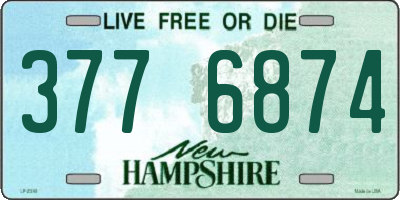 NH license plate 3776874