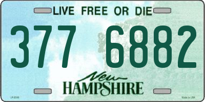 NH license plate 3776882
