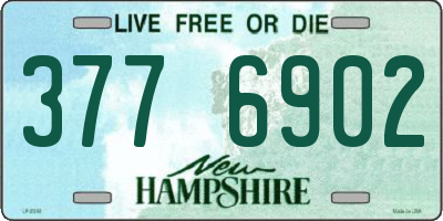 NH license plate 3776902