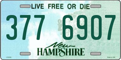 NH license plate 3776907