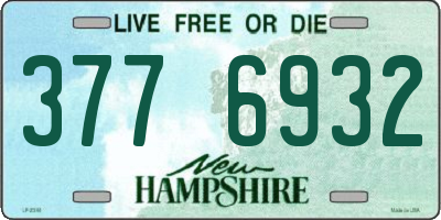 NH license plate 3776932