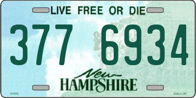 NH license plate 3776934