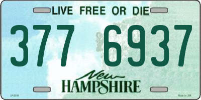 NH license plate 3776937