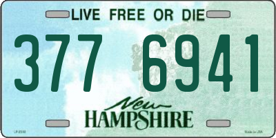 NH license plate 3776941