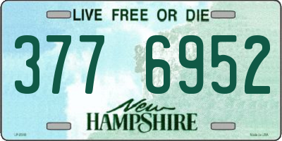 NH license plate 3776952
