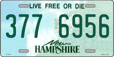 NH license plate 3776956
