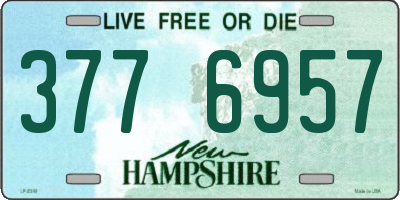 NH license plate 3776957