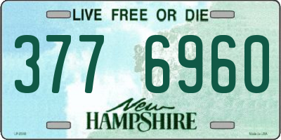 NH license plate 3776960