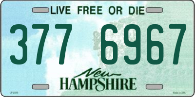 NH license plate 3776967
