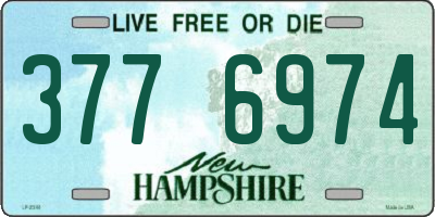 NH license plate 3776974