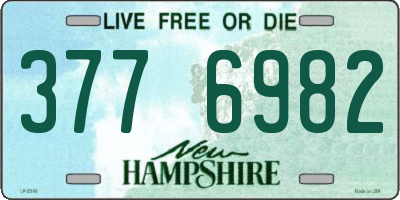 NH license plate 3776982