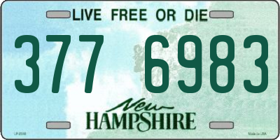 NH license plate 3776983
