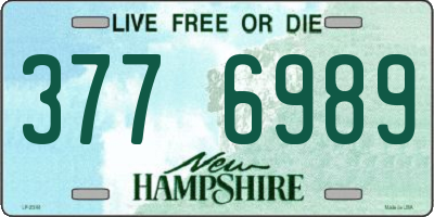 NH license plate 3776989