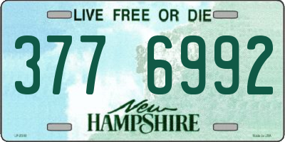 NH license plate 3776992