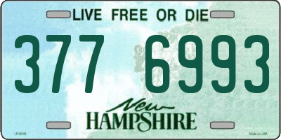 NH license plate 3776993