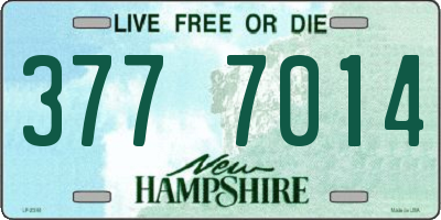 NH license plate 3777014