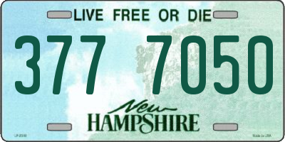 NH license plate 3777050