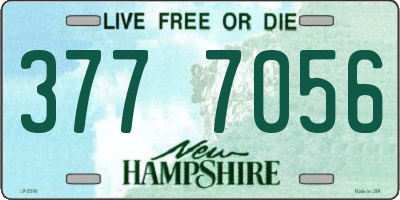 NH license plate 3777056