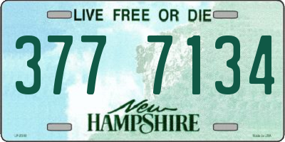 NH license plate 3777134