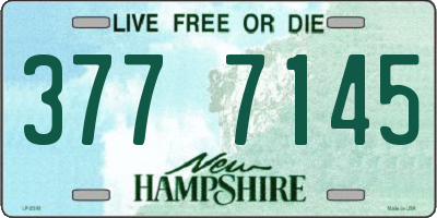 NH license plate 3777145