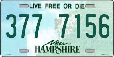 NH license plate 3777156