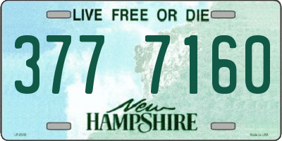 NH license plate 3777160