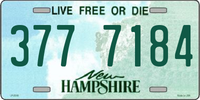 NH license plate 3777184