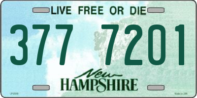 NH license plate 3777201