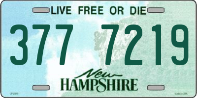 NH license plate 3777219