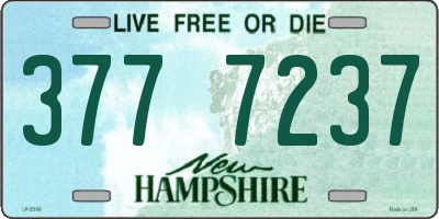 NH license plate 3777237