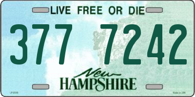 NH license plate 3777242