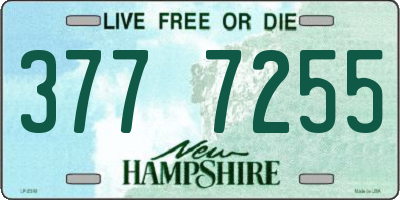 NH license plate 3777255