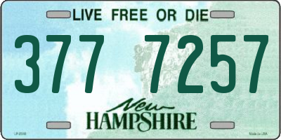 NH license plate 3777257
