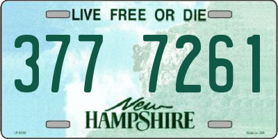 NH license plate 3777261