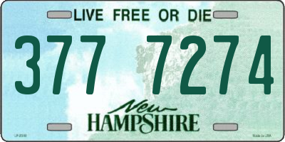 NH license plate 3777274