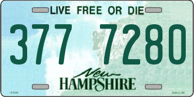 NH license plate 3777280