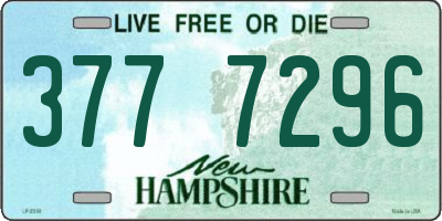 NH license plate 3777296
