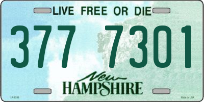 NH license plate 3777301