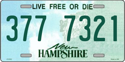 NH license plate 3777321