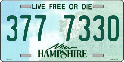NH license plate 3777330