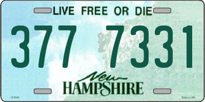NH license plate 3777331