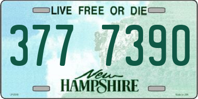 NH license plate 3777390