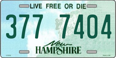 NH license plate 3777404