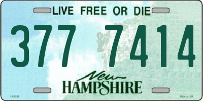 NH license plate 3777414