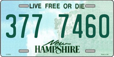 NH license plate 3777460