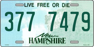 NH license plate 3777479