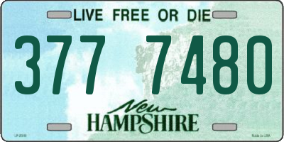 NH license plate 3777480
