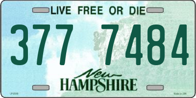 NH license plate 3777484