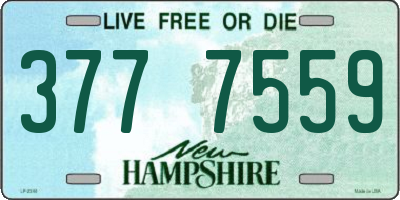 NH license plate 3777559