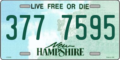NH license plate 3777595